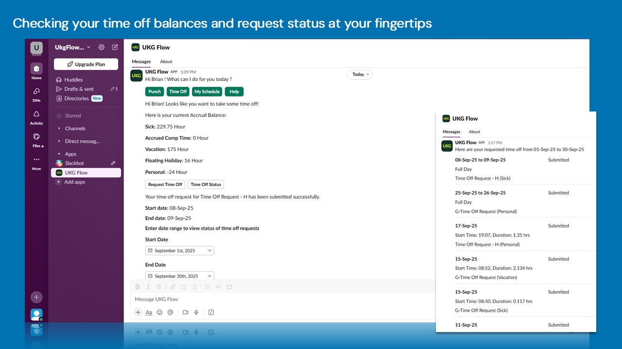 View Accruals and TOR Status